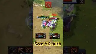 Sven vs Alchemist 1v1 Showdown &ndash; Patch 7.38 SATANIC Only!  #dota #dota2