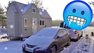 Surviving FREEZING temperatures in the TINY HOUSE!