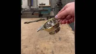 Quick Look: Small Celtic Gold Pewter And Brass Quaich