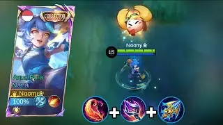 NANA AQUA PURA🌊BEST COLLECTOR SKIN✨ Gameplay Nana, best build #mlbb #topglobalnana