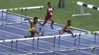 Megan Simmonds wins Girls U-20 100m hurdles - 2013 Ja Nt'l Jnr Trials: SportsXplorer Multimedia