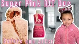 RIT 💖SUPER PINK Fabric Dye | Saved My Daughter&rsquo;s Northface Coat!!