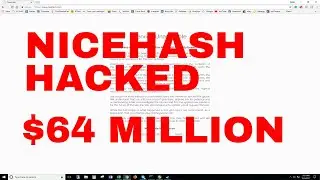 Nicehash HACKED?! $64.000.000 (4500 BTC)
