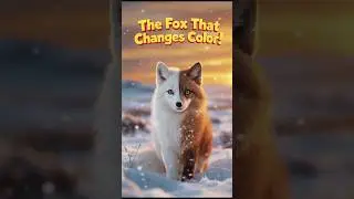 The Fox That Changes Color | Arctic Survival Secrets | #shorts