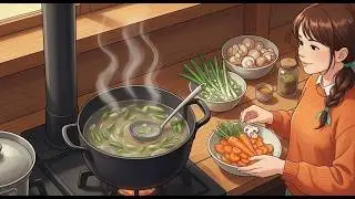 Rainy Morning, Comfort Food, and a Slow Life at Home | Ghibli Style