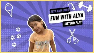 Fun With Alya | Home Exercise With Alya | Alya & Emre Adventures |#exercise #homeexcercise #gym
