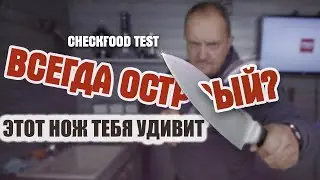 ВСЕГДА ЛИ ОСТРЫЙ? / Нож Tefal EverSharp / Тест-обзор кухонного ножа с точилкой
