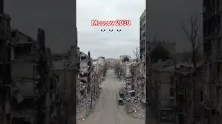 Moscow in Russia destroyed by the war