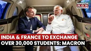 India & France To Exchange Over 30,000 Students: President Emmanuel Macron At AI Summit | Watch