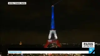 Paris Attacks: iconic Eiffel Tower reopens, lit up in bleu, blanc, rouge to commemorate victims