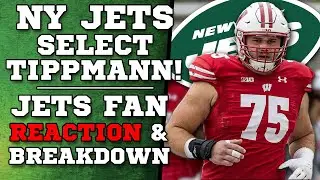 New York Jets DRAFT Joe Tippmann!! - Fan Reaction & Breakdown!