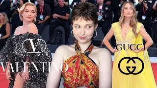 Don't Worry Darling fashion and drama in Venice in one juicy vid (Gucci, Valentino, Louis Vuitton)