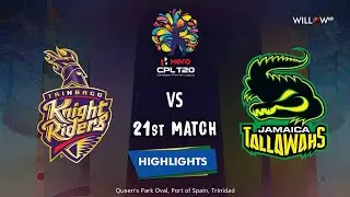 Highlights: 21st Match, Trinbago Knight Riders vs Jamaica Tallawahs