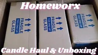Homeworx QVC Unboxing Candle Haul #homeworx #candles
