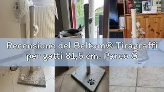 Recensione del Beltom&reg; Tiragraffi per gatti 81,5 cm. Parco Gioco Giochi GRAFFIATOIO SISAL Cuccia Alb