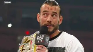 Raw — CM Punk заявляет, что станет агентом перемен