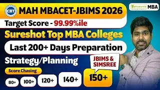 MAH MBACET 2026 Preparation Strategy | Last 200+ Days | Target JBIMS & SIMSREE #mbacet