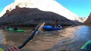Passing Rafts above Kanab Rapid Grand Canyon 360