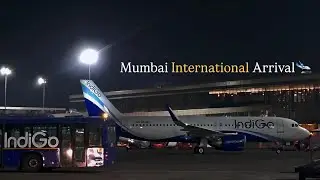 IndiGo A320 Mumbai International night Arrival| #indigo #MumbaiAirport #international #binayonfinal 