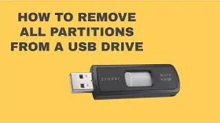 How To Remove / Delete All Partitions From a USB Drive In 3 Easy Steps