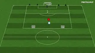 Gra 1x1   Przyjęcie kierunkowe z przeciwnikiem na plecach