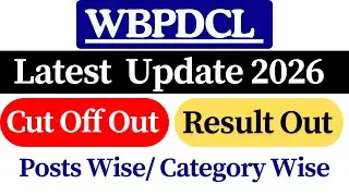 📢 WBPDCL Cut Off | WBPDCL Result 2025 | Huge Update