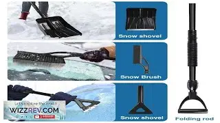 Compact Aluminum Snow Shovel Effortless Snow Removal Tool for Winter