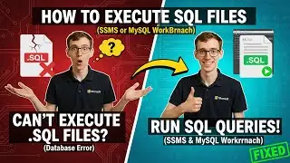 How to Execute SQL Files (SSMS or MySQL Workbench)