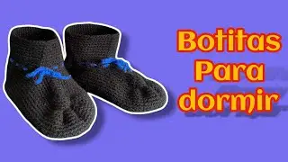 Como tejer botitas para dormir tejidas en ganchillo paso a paso tutorial 