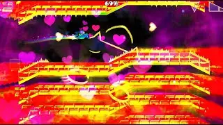 level hearts by JoelyMammoth (Hard Demon) | Geometry Dash