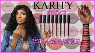 Обзор и образцы жидкой помады Karity Lip Lock | Jazzie Jae T