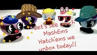 Squishy Mashem Hatch'ems Series 1 Unboxing!!