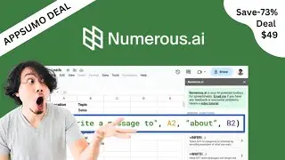 Automate Your Google Sheets Work With Numerous ai - Appsumo Review and Lifetime Deal $49
