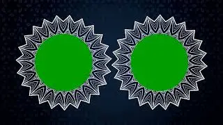 Circle Slide Show - Ornament Motion Animation - Green Screen - Chroma Key - No Copyright