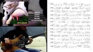 Aerosmith &diams; Crazy ▼ (BASS COVER with PARTITURE)▼