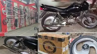 Karol Bagh Bike Modification 😍 Big S Alloy + RX Silencer rx ki aawaj sunke shock !😱