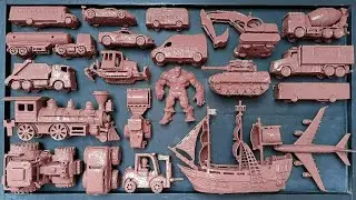 Membersihkan Mainan Mobil Balap, Kereta Api, Truk Molen, Excavator, anomali brainrot, skibidi toilet