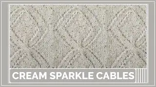 Soft Cream Cables with a Hint of Gold | Step-by-Step Instructions | Easy Tutorial | For beginners