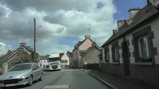 Driving On The D790 From 22110 Rostrenen To 22110 Ploun&eacute;vez Quintin, Brittany, France