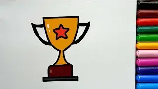 PRIZE Drawing Sooo Easy ! 🏆 Essy Drawing Videos #easydrawings #kidsdrawing