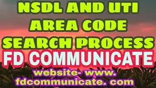 AREA CODE SEARCH PROCESS FOR NSDL AND UTI PAN CARD / HOW TO SEARCH