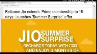SUMMER SURPRISE JIO OFFER | ₹149 First Recharge Doubts Cleared | FREE DATA For 3 Months (JULY 2017)
