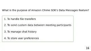 Amazon Chime SDK - Quiz
