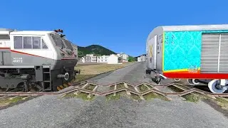 4 HUMSAFAR GENERATOR COUPLING BY WDP4B AT RISKY BUMPY BROKEN TRACKS -TRAIN SIMULATOR 2025