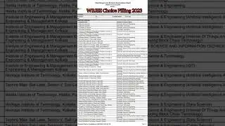 WBJEE Choice filling 2023 | College order WBJEE Counselling 2023 | #wbjee_counselling_2023