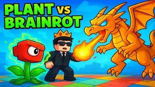 Can Plants Survive the Brainrot Attack? Roblox New Game!