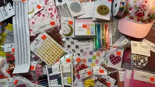 Hobby Lobby Clearance Haul - Paper crafts, back to school and more!  Great deals!!