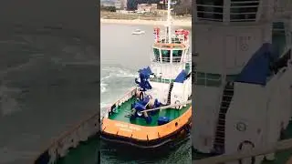 Power of Tugboat ⛴ #shiplife #sailor #merchantnavy #seaman #federal #tug #arrival #aftstation #sea