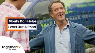 Monty Don Helps Create A Level Pond With A Few Helping Hands | Big Dreams, Small Spaces