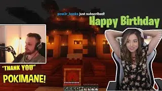 Fitz Birthday , Pokimane surprises Fitz for Birthday in Minecraft
